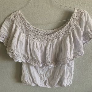 LA Hearts off the shoulder top